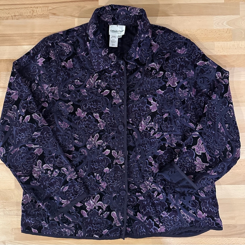 Coldwater Creek Reversible Button Front Jacket